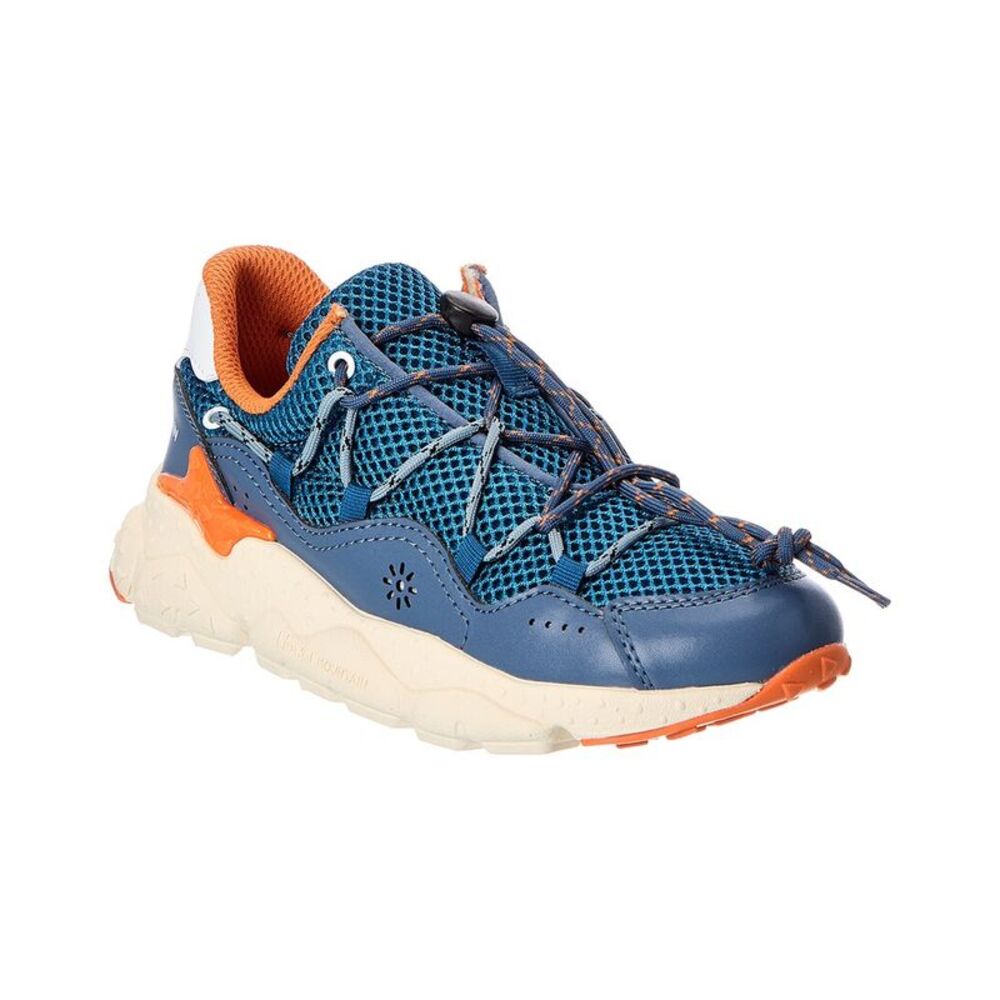 Naturino Raikiri Junior Leather & Mesh Sneaker, Blue